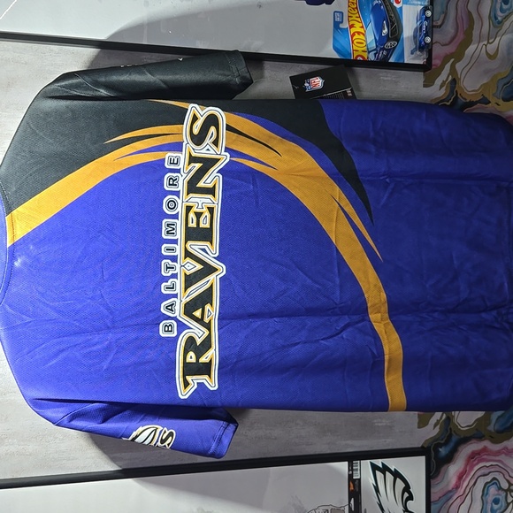 L Baltimore Ravens Custom Sublimated NFL Football Game Day Fan Jersey - Picture 5 of 8